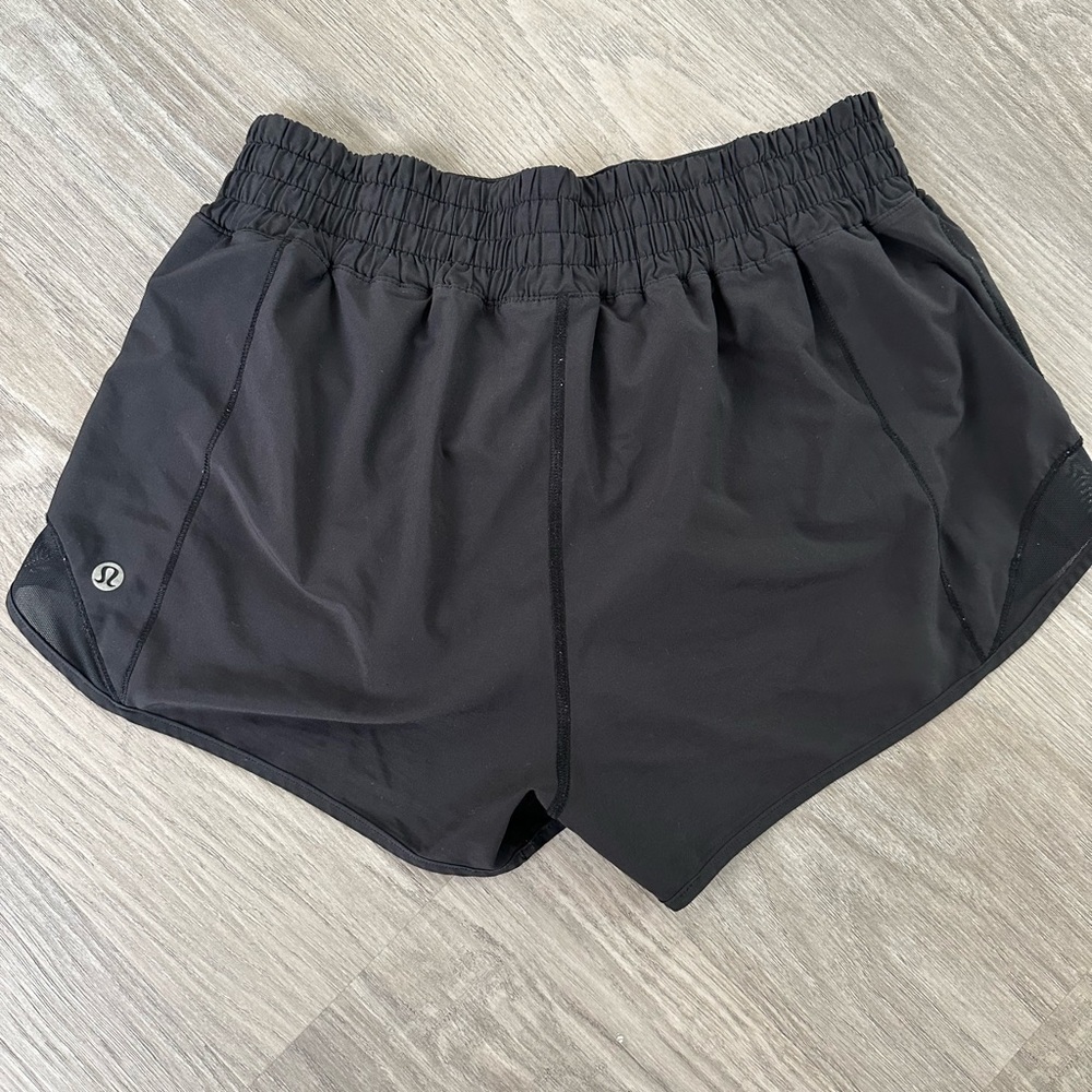 Lululemon Run Hotty Hot High Rise Lined Short 2.5” Black